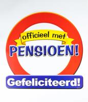Huldeschild Officieel met Pensioen - thumbnail
