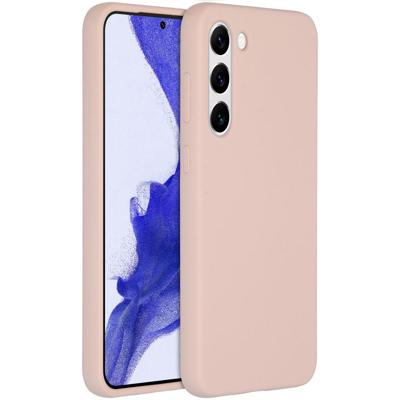 Accezz Liquid Silicone Backcover Samsung Galaxy S23 Plus Telefoonhoesje Roze