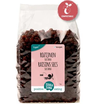 TerraSana RAW rozijnen sultana bio 1 Kilogram