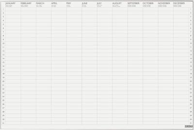 Desq jaarplanner Ultra Thin, magnetisch, ft 60 x 90 cm Desq jaarplanner Ultra Thin, magnetisch, ft 60 x 90 cm