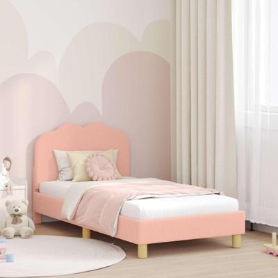 Bedframe voor kinderen met hoofdbord Roze 80 x 160 cm
