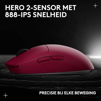 Logitech G PRO 2 LIGHTSPEED Pink Draadloze Gaming muis Logitech G PRO 2 LIGHTSPEED Pink Draadloze Gaming muis
