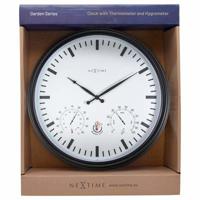 Weerstation - Wandklok - Weersbestendig - 50,5 cm en Zonnebloem - thumbnail