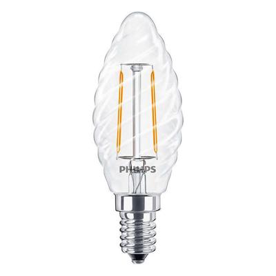 Philips LED 34772400 LED-lamp Energielabel E (A - G) E14 Kaars gedraaid 2 W = 25 W Warmwit (Ø x l) 35 mm x 97 mm 1 stuk(s)