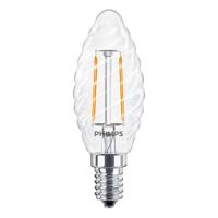 Philips LED 34772400 LED-lamp Energielabel E (A - G) E14 Kaars gedraaid 2 W = 25 W Warmwit (Ø x l) 35 mm x 97 mm 1 stuk(s) - thumbnail