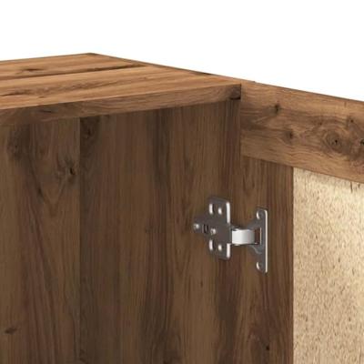 Boekenkast 82,5x30,5x80 cm bewerkt hout artisanaal eikenkleurig