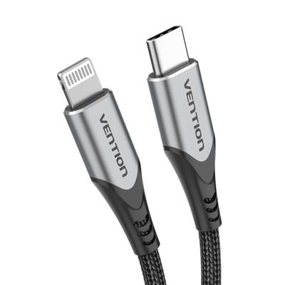 Kabel Lightning Vention TACHF Grijs 1 m (1 Stuks) - thumbnail