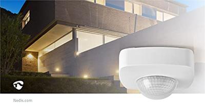 Nedis PIRPO32WT Bewegingsmelder Voor Buiten 3-aderige Installatieinstelbare Vertragingstijd, Omgevingslicht En Lichtgevoeligheid - thumbnail