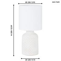 Eglo Landelijke schemerlampBellariva Keramiek creme - 97773 - thumbnail