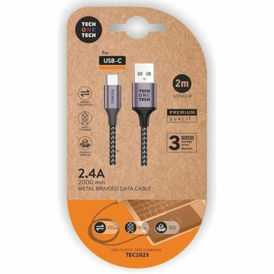 Kabel USB A naar USB-C Tech One Tech TEC2023 2 m