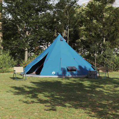 Familie Tipi Tent met dak Blauw en Grijs 560 x 560 x 300 cm