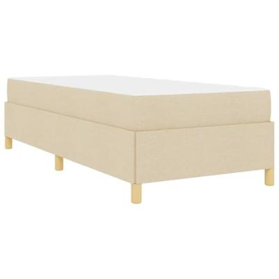Boxspring bed Anders Wit en Crème 90 x 190 cm Stof