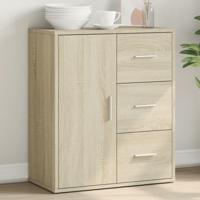Dressoir 60x31x70 cm bewerkt hout sonoma eikenkleurig - thumbnail
