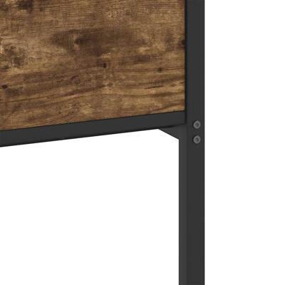 Bedframe zonder matras 200x200 cm spaanplaat gerookt eiken
