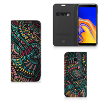 Samsung Galaxy J4 Plus Hoesje met Magneet Aztec - thumbnail