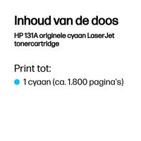 HP toner 131A, 1 800 pagina's, OEM CF211A, cyaan - thumbnail