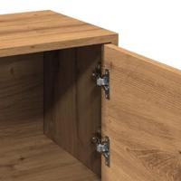 Tv-meubel 102x30x37,5 cm bewerkt hout artisanaal eikenkleur - thumbnail