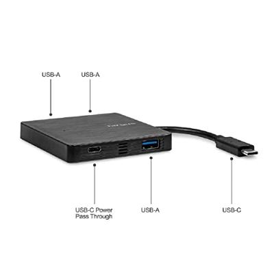 TARGUS HARDWARE Concentrateur (hub) - 3 x SuperSpeed USB 3.0 + 1 x USB-C (passage de puissance) - de bureau