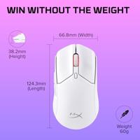 HyperX Pulsefire Haste 2 - Wireless Gaming Mouse gaming muis - thumbnail