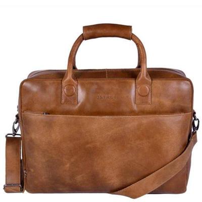 DSTRCT Fletcher Street Workingbag 17 inch-Cognac
