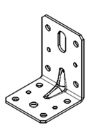 Waelbers Hoekanker m/ril 60x80x60 mm zwart - 50 Stuk(s) - 490267.11 - thumbnail