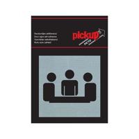 Bord Alulook Vergaderruimte - 80x80 mm zelfklevend. - thumbnail