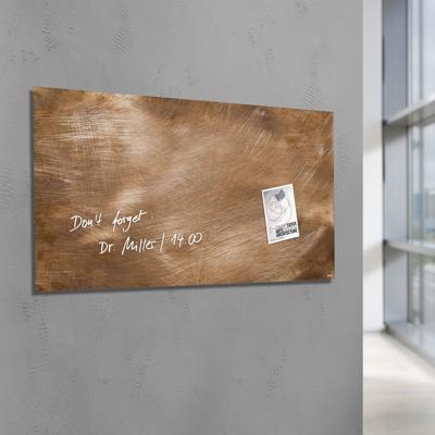 Sigel SI-GL267 Glasmagneetbord Artverum 910x460x15mm Brons Sigel SI-GL267 Glasmagneetbord Artverum 910x460x15mm Brons