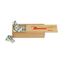 Angeltoys Dominospel (dubbel 6) in houten kistje - thumbnail
