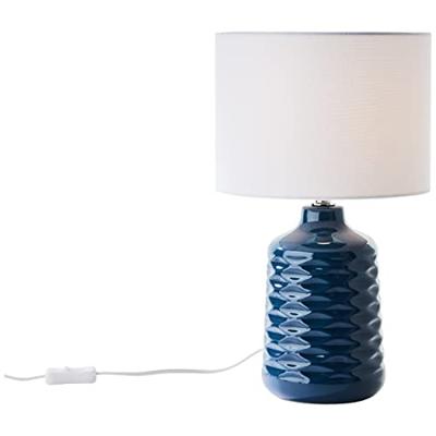 Brilliant TafellampIlysa blauw met wit - 94569/73