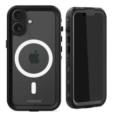 Mobilize MagSafe Compatible Waterproof Case Apple iPhone 16 Clear/Black