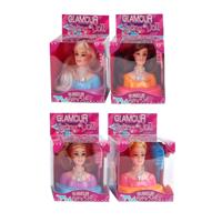 Styling hoofd 9cm met accessoiries - thumbnail