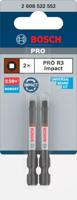 Bosch Accessoires PRO Robertson slagschroefbit | R3 | 55 mm | 2-delig - 2608522552 - thumbnail
