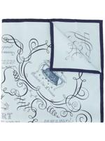 Hermès pre-owned Lary Decrire scarf - Blue - thumbnail