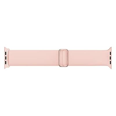 Elastische Solo Loop bandje - Roze - Geschikt voor Apple Watch 44mm / 45mm / 46mm / 49mm