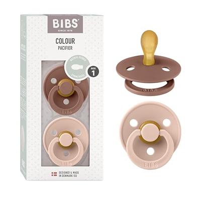 Set van 2 BIBS Colour-fopspenen, maat 1 van 0 tot 6 maanden terracotta
