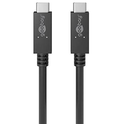 Kabel Goobay USB 3.2 Type C MM compatibel Fast Charge 100W 1m (Noir)