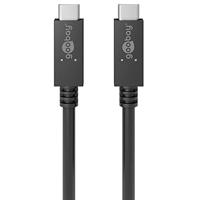 Kabel Goobay USB 3.2 Type C MM compatibel Fast Charge 100W 1m (Noir) - thumbnail