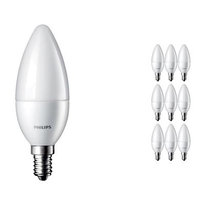 Voordeelpak 10x Philips CorePro LEDcandle E14 B35 5.5W 827 Matt | Vervangt 40W Voordeelpak 10x Philips CorePro LEDcandle E14 B35 5.5W 827 Matt | Vervangt 40W