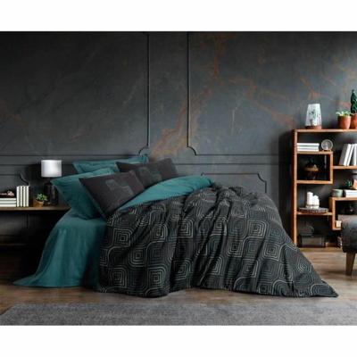 Beddengoedset - 1 dekbedovertrek 220 x 240 cm + 2 kussenslopen 60 x 60 cm - 100% katoen - Blauw