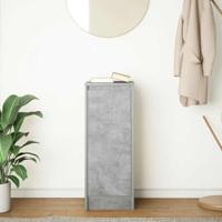 Dressoir 29,5x34x76 cm bewerkt hout betongrijs - thumbnail