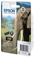 Epson Elephant Singlepack Light Cyan 24XL Claria Photo HD Ink - thumbnail