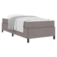 Boxspring bed Taupe en Zwart 100 x 200 cm - thumbnail