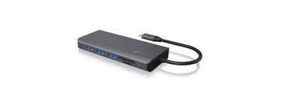 ICY BOX USB-C docking station (12-in-1) voor 3 monitoren (2x HDMI & 1x VGA), 4-voudige USB 3.0 HUB, 100W Power Delivery, Gigabit Ethernet, kaartlezer, IB-DK4070-CPD