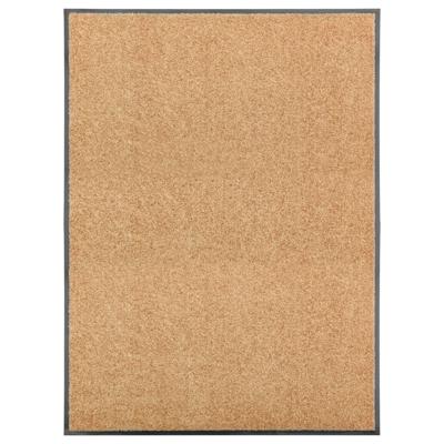 VidaXL Deurmat wasbaar 90x120 cm crème VidaXL Deurmat wasbaar 90x120 cm crème
