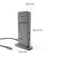 Hama Connect2Office Speed USB-C dockingstation USB-C Power Delivery, Ondersteunt 8K@30 Hz (1x) / 4K@30Hz (2x) - thumbnail