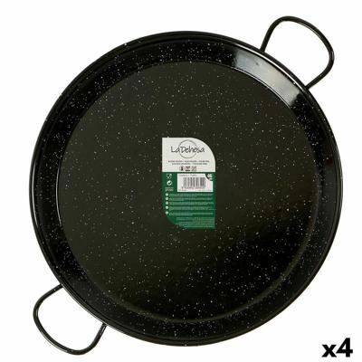 Pan La Dehesa Zwart Geëmailleerd Staal Ø 46 cm 59 x 6 x 46 cm (4 Stuks)