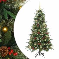 VidaXL Kunstmatige inklapbare kerstboom groen 150 cm pe en pvc - thumbnail