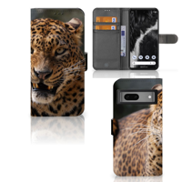 Google Pixel 7 | Telefoonhoesje | Met pasjeshouder | Luipaard - thumbnail