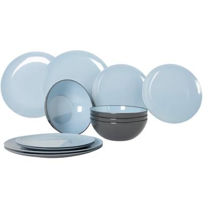 Gimex Vivid Line 12 Delig Servies Blue