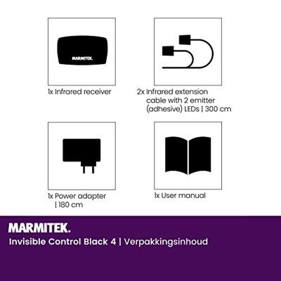 Marmitek INVISIBLECONTROL4 TV accessoire Zwart - thumbnail